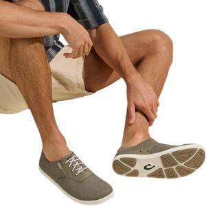 OluKai Men’s Olive Brown Nohea Moku Lightweight Mesh Casual Sneaker Size 9.5